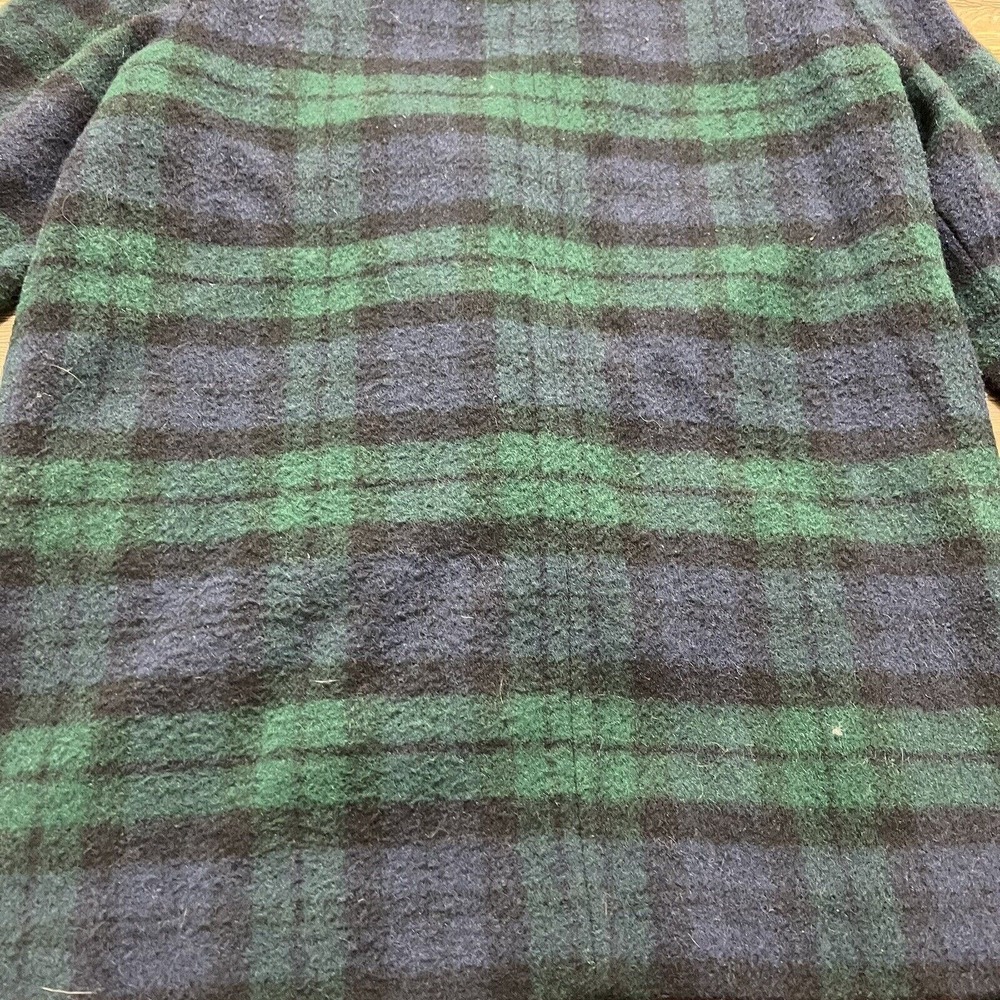 TALBOTS Wool Blend Blazer Women's 14 Plaid Double Breasted Pockets Lined Coat - Picture 8 of 9